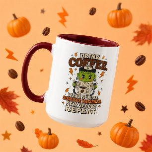 Taza Beba Café Use Uniformes Quédese Espeluznante Gran