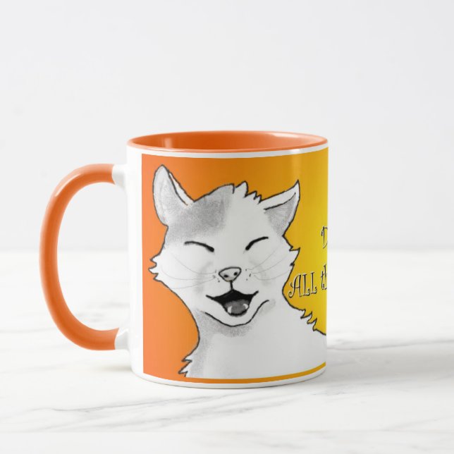 Taza ¡Beba TODO EL café! Gato (Izquierda)
