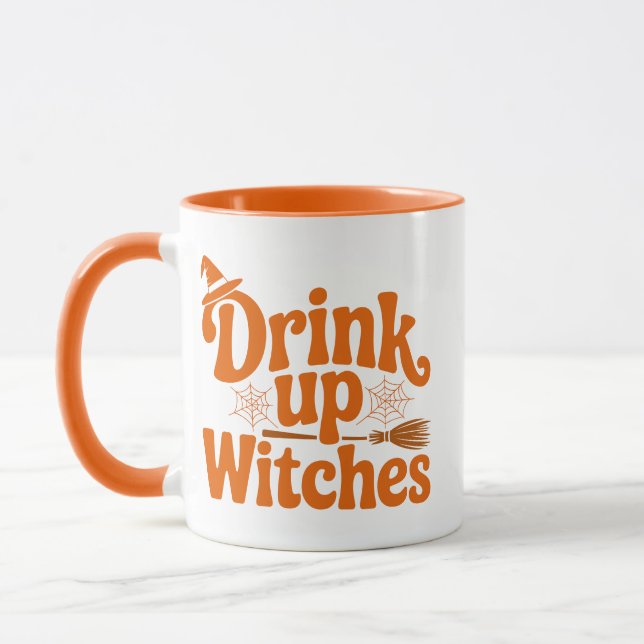 Taza Beban Brujas Retro Halloween (Izquierda)
