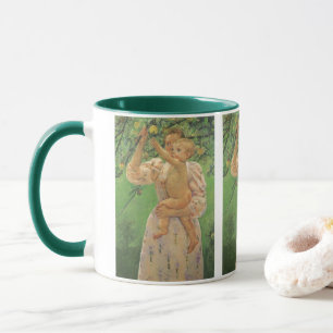 Taza Bebé alcanzando una manzana de Mary Cassatt