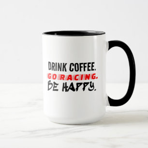 Taza Bebe Café Ve a Correr Sé Feliz Divertido Corriendo