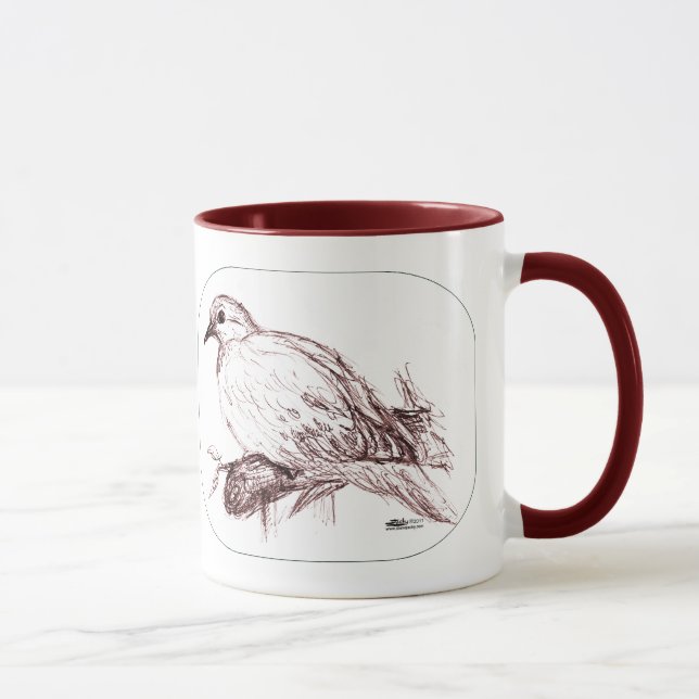 Taza Bebé de luto de la paloma (Derecha)