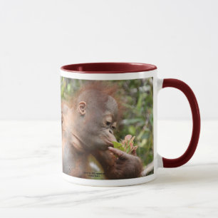Taza Bebé del orangután en Borneo