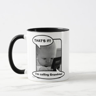 Taza Bebé en teléfono celular