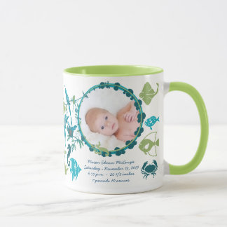 Taza Bebé Foto Mug Bebé Estrellas Aves Cuestas