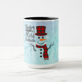 Taza Bebé, frío fuera de Snowman Mug