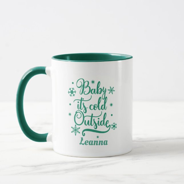 Taza Bebé, frío fuera y personalizado (Izquierda)