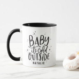 Taza Bebé hace frío fuera vacaciones