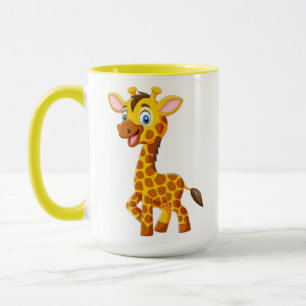 Taza Bebé Jirafa Lindo Sonriendo Dibujo-35280