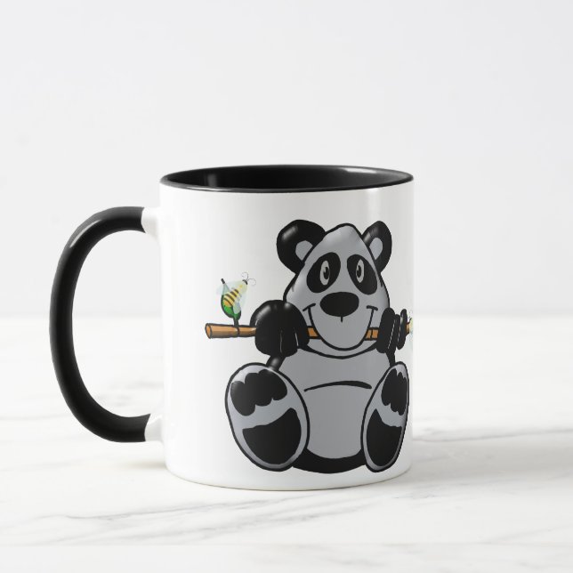 Taza Bebé lindo Panda comiendo bambú (Izquierda)