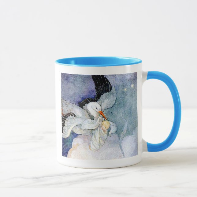Taza Bebé y cigüeña (Derecha)