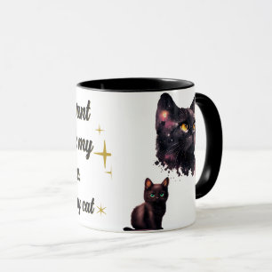 Taza Beber café y gato mascota