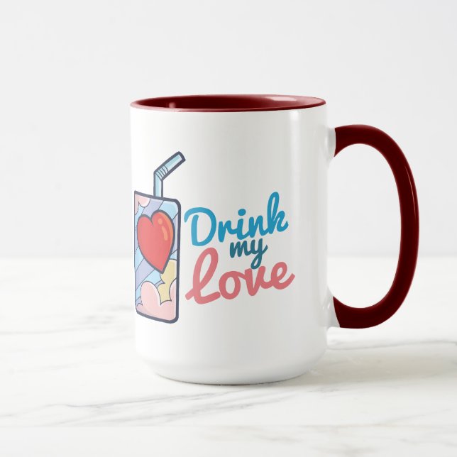 Taza Beber personalizable mi amor (Derecha)