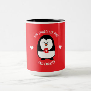Taza Beber pingüino de chocolate caliente