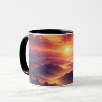 Taza Beber por la mañana con un toque de amanecer.