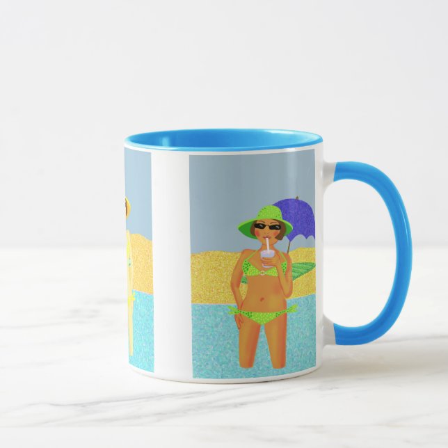 Taza Bebés de playa de verano (Derecha)