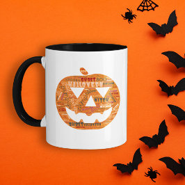 Taza Bebida Comer Da Miedo La Calabaza De Halloween Nub