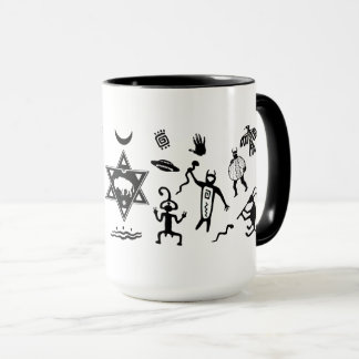 Taza Bebidas espirituosas tribales del búfalo blanco