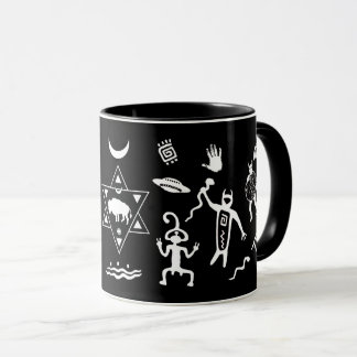 Taza Bebidas espirituosas tribales del búfalo blanco -