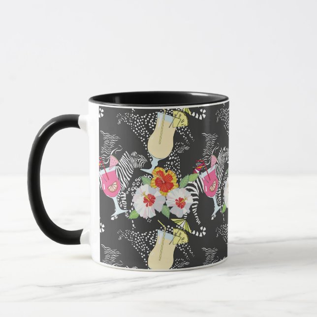 Taza Bebidas tropicales con los animales (Izquierda)