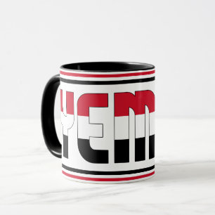 Taza Bebiendo con Café Patriótico de Yemen