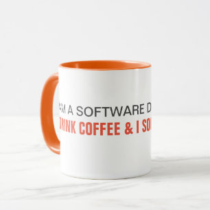 Taza Bebo el café y soluciono los problemas -