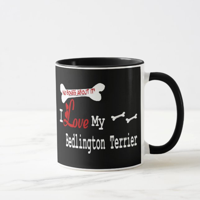 Taza Bedlington Terrier (I Love) Mug (Derecha)