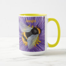 Bee Bumblebee Café Mug Tea Cup Arte Original