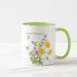 Taza Bee Happy Wildflower