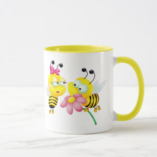 TAZA BEE PAREJA EN LOTE