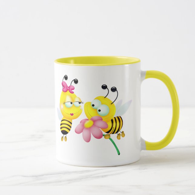 TAZA BEE PAREJA EN LOTE (Derecha)