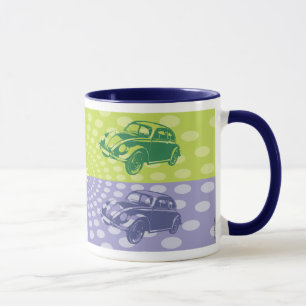 Taza Beetle de arte pop