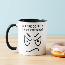 Taza Before Coffee vs. After Coffee Introvert Fuel Mug
