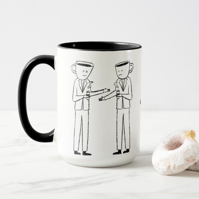 Taza Behind every successful person is a strong cup  (Con donut)