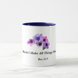 Taza Behold me hacen todas las cosas nuevas