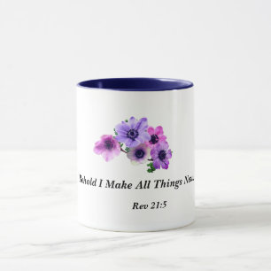 Taza Behold me hacen todas las cosas nuevas