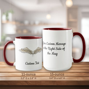 Taza Beige Wings Mug