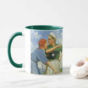 Taza Béisbol Antiguo, Niños, Niños Jugando Deportes