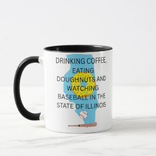 Taza Béisbol, café y donas en Illinois 