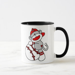 Taza Béisbol del mono del calcetín