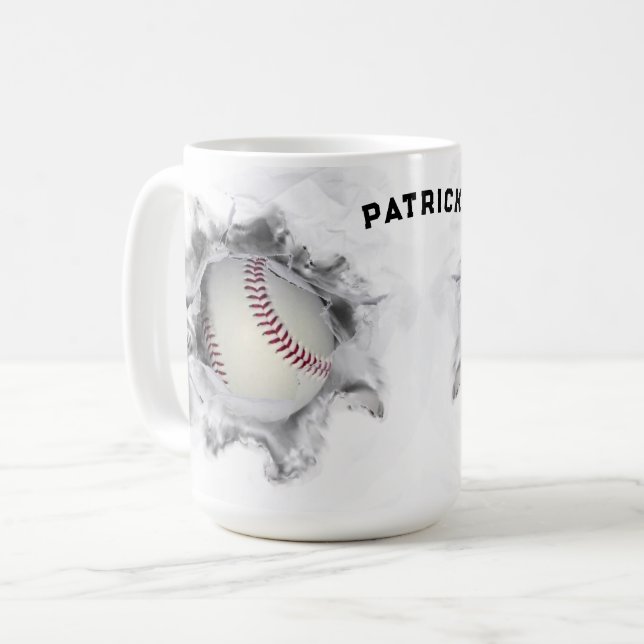 Taza Béisbol personalizado (Anverso izquierdo)