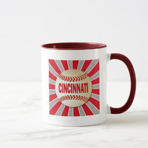 TAZA BÉISBOL RETRO DE CINCINNATI
