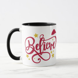 Taza BELIEVE santa hat