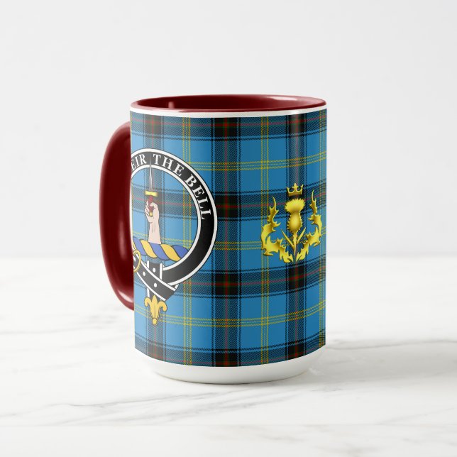 Taza Bell Clan Badge & Tartan (Anverso izquierdo)