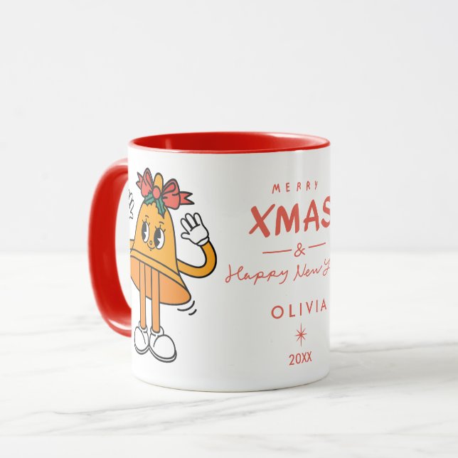 Taza Bell Mug, Navidades de Cute | Festividad personali (Anverso izquierdo)