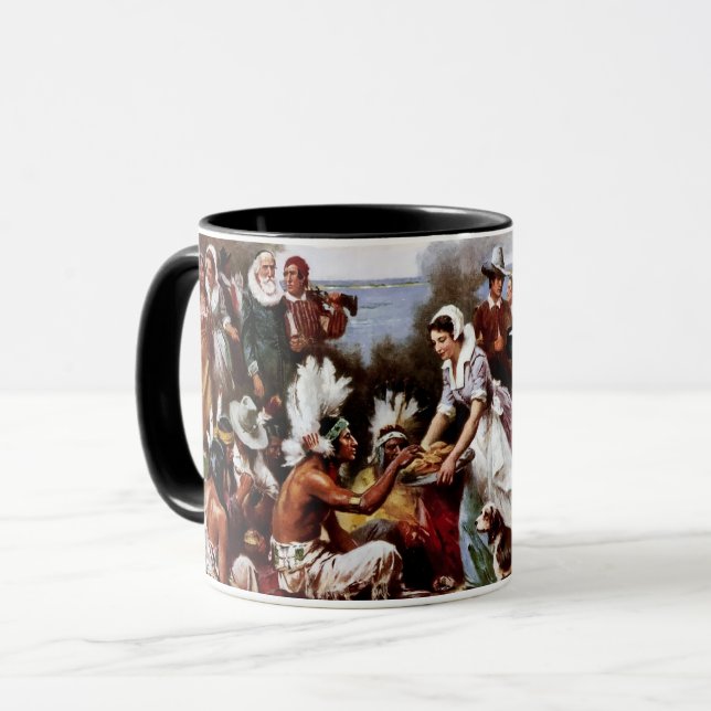 Taza Bella Artes de Acción de Gracias Gift Mugs (Anverso izquierdo)