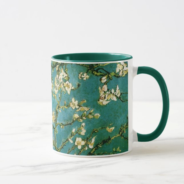 Taza Bella Artes de Van Gogh, un árbol de almendras bri (Derecha)