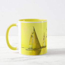Taza Bella Artes de velero Prefiero Cita De Vela