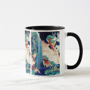 Taza Bella Artes japonés Ono Falls Hokusai