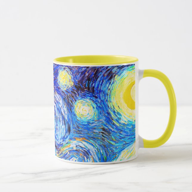 Taza Bella Artes nocturno Van Gogh Starry (Derecha)